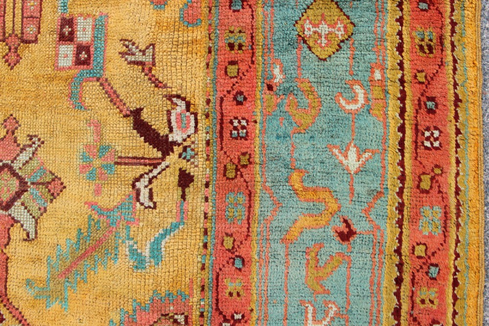 328 x 458cm Antique Oushak Carpet View XIV