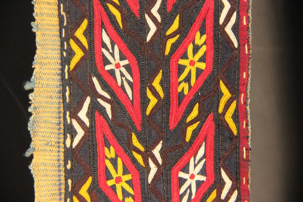 Pair of Turkoman Chyrpy Collar Embroideries View III