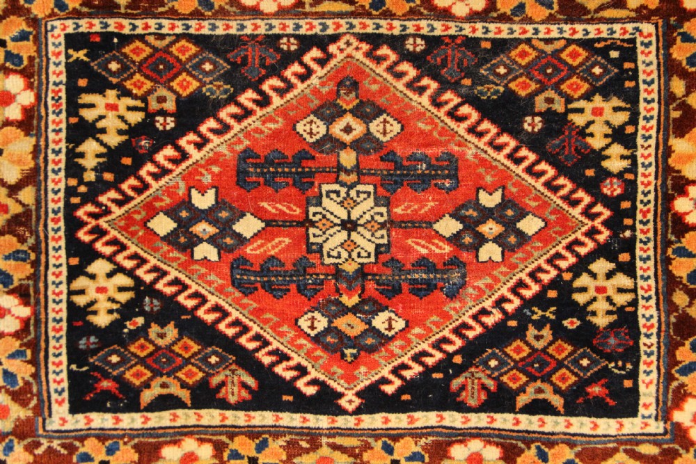 100 x 80cm Large Antique Afshar Bagface View II