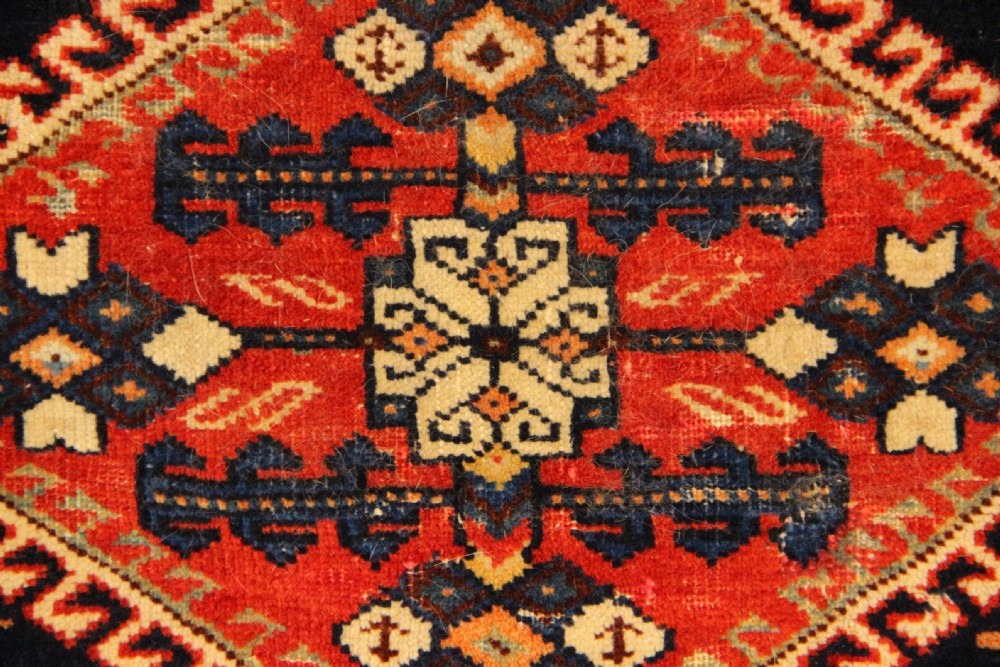 100 x 80cm Large Antique Afshar Bagface View III