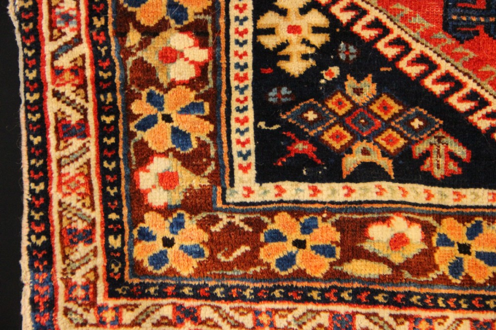 100 x 80cm Large Antique Afshar Bagface View IV