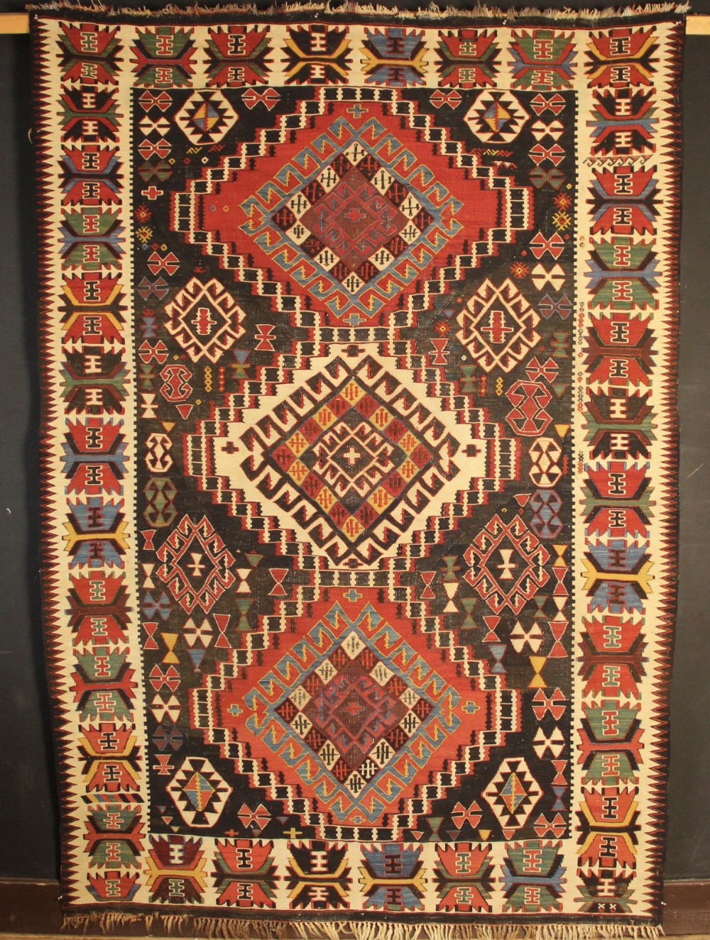 160 x 231cm Antique Caucasian Flatweave