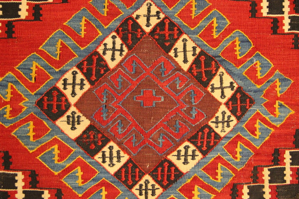 160 x 231cm Antique Caucasian Flatweave View VII