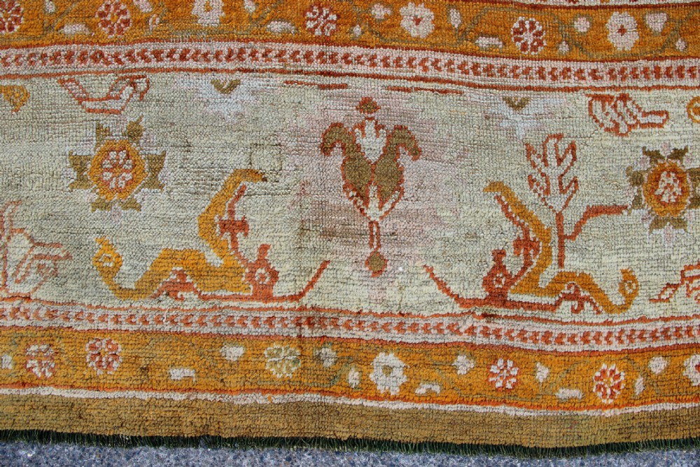 375 x 454cm Antique Oushak Carpet View VI