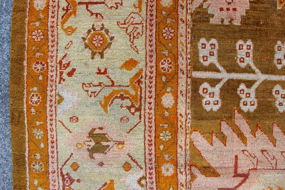 375 x 454cm Antique Oushak Carpet View IX