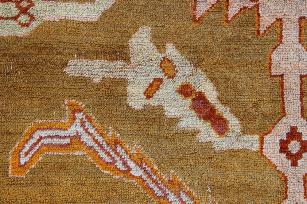 375 x 454cm Antique Oushak Carpet View X