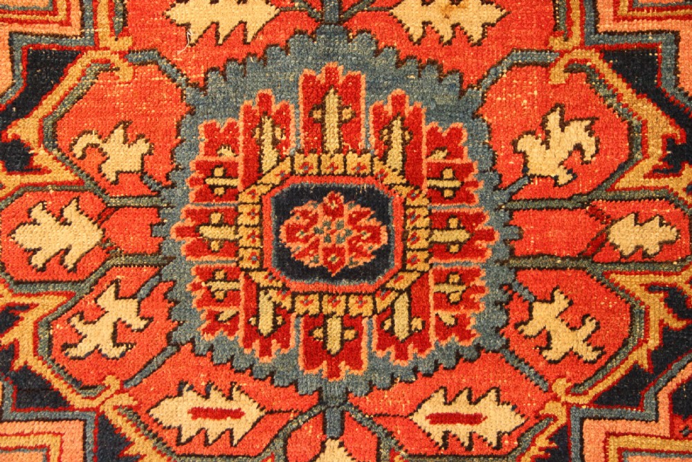 261 x 309cm Small Antique Heriz Carpet View IV