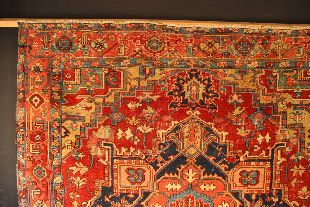 261 x 309cm Small Antique Heriz Carpet View VIII