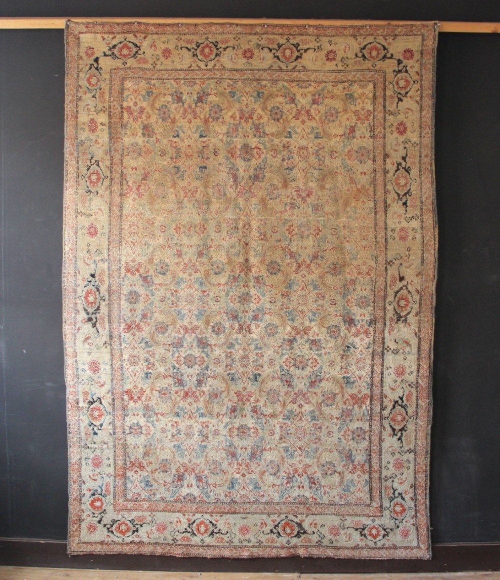 181 x 261cm Pale Antique Agra Carpet