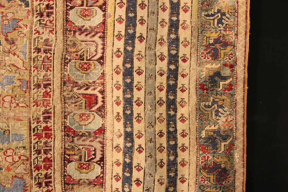 157 x 232cm Fine Early 19th C Ghiordes Prayer Rug View VI