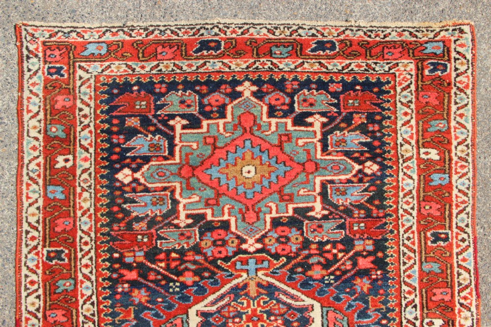98 x 130cm Each, A Pair Of Antique Heriz Rugs View VIII