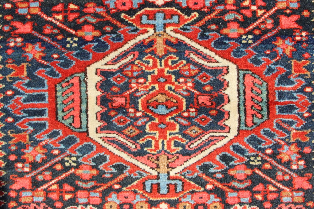 98 x 130cm Each, A Pair Of Antique Heriz Rugs View IX