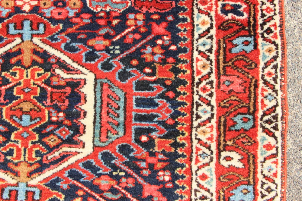 98 x 130cm Each, A Pair Of Antique Heriz Rugs View XI