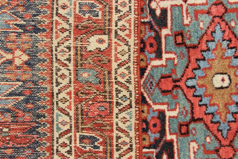 98 x 130cm Each, A Pair Of Antique Heriz Rugs View XIII