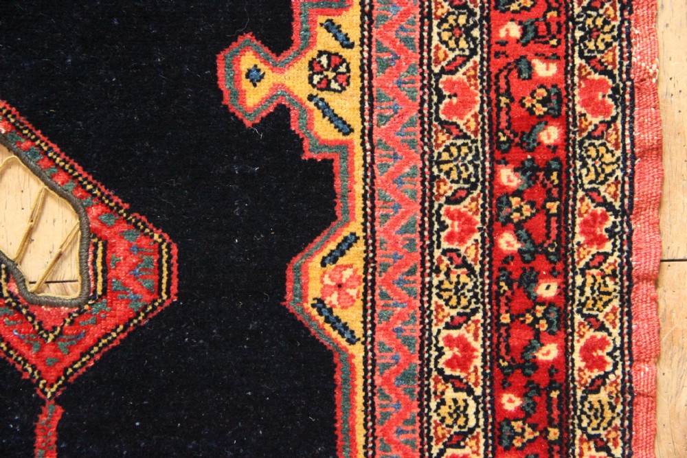 103 x 109cm Fine Antique Senneh Saddlerug View V