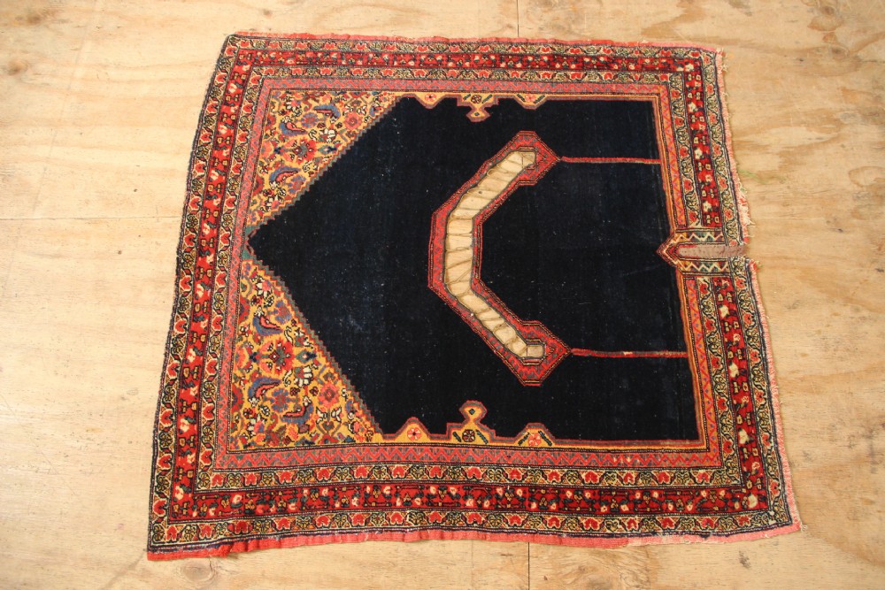 103 x 109cm Fine Antique Senneh Saddlerug View X