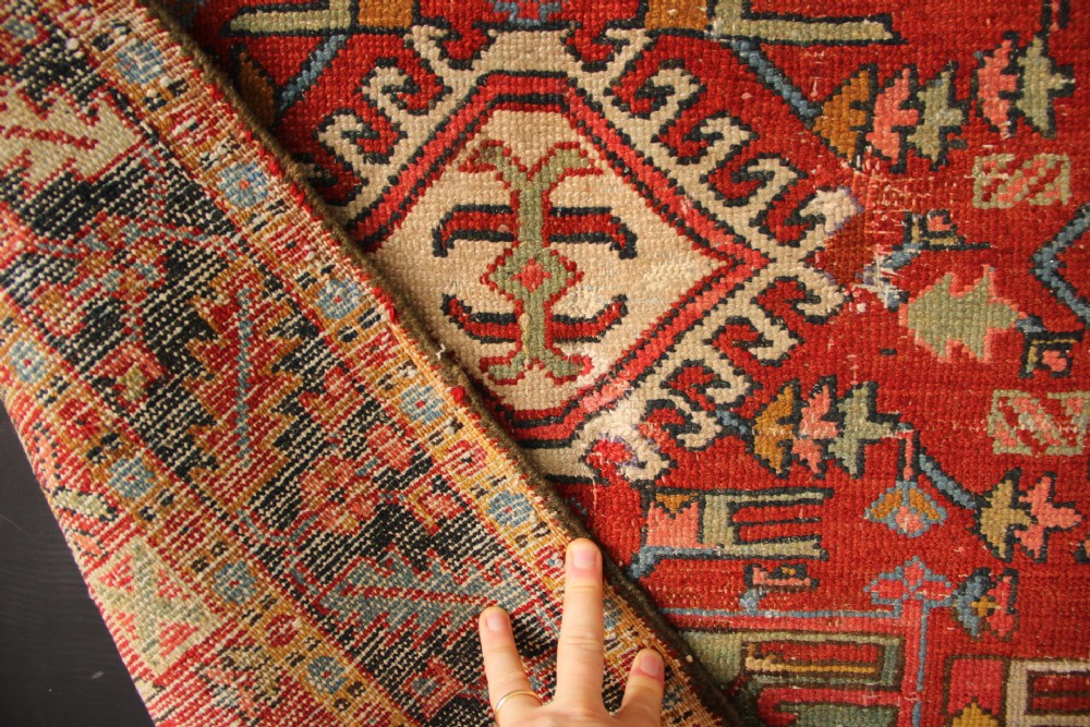 99 x 105cm Fine Antique Karadja Rug View V