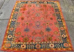 264 X 316CM ANTIQUE OUSHAK OR USHAK CARPET