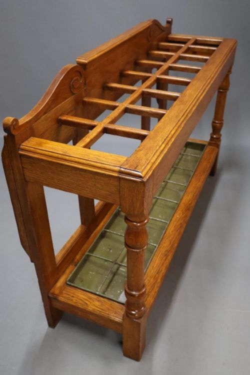 VICTORIAN OAK STICK UMBRELLA STAND - ADDITIONAL PHOTO 2