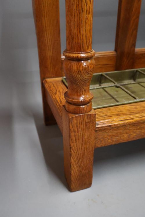VICTORIAN OAK STICK UMBRELLA STAND - ADDITIONAL PHOTO 5