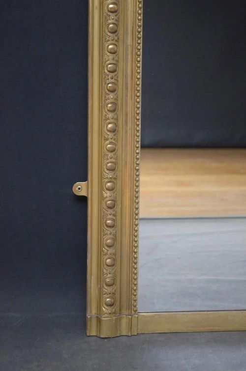 19TH CENTURY GILTWOOD WALL MIRROR - ADDITIONAL PHOTO 1