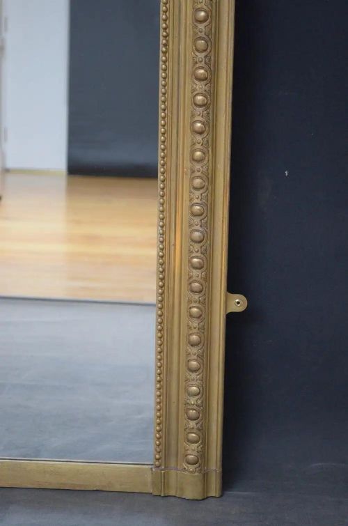 19TH CENTURY GILTWOOD WALL MIRROR - ADDITIONAL PHOTO 5