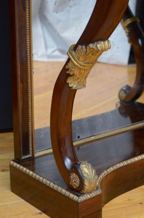 REGENCY ROSEWOOD CONSOLE TABLE - ADDITIONAL PHOTO 4
