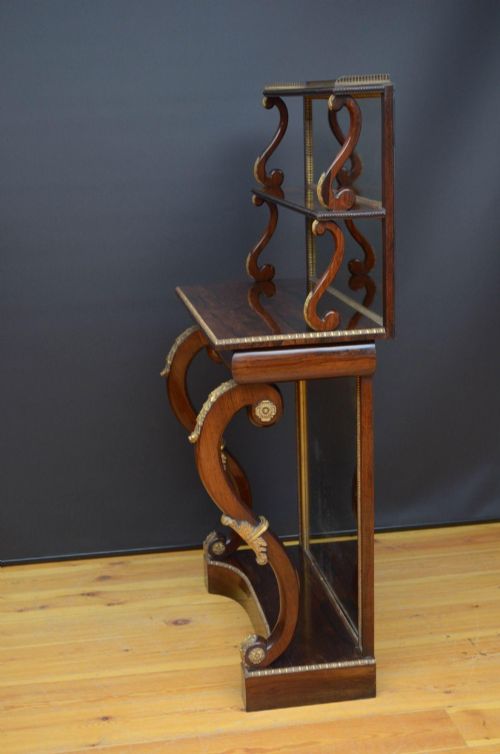 REGENCY ROSEWOOD CONSOLE TABLE - ADDITIONAL PHOTO 10