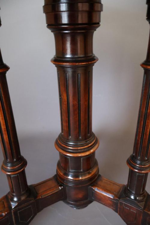 WALNUT AESTHETIC MOVEMENT CENTREOCCASIONAL TABLE - ADDITIONAL PHOTO 4
