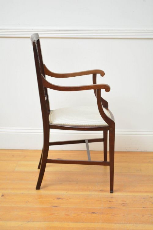 ART NOUVEAU MAHOGANY SIDE CHAIR - ADDITIONAL PHOTO 2