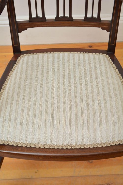 ART NOUVEAU MAHOGANY SIDE CHAIR - ADDITIONAL PHOTO 7