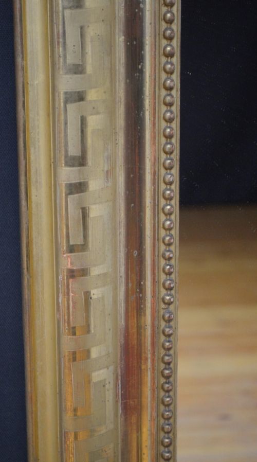 LARGE 19TH CENTURY FRENCH GILDED WALL MIRROR - ADDITIONAL PHOTO 6
