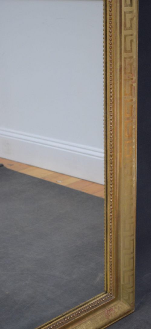 LARGE 19TH CENTURY FRENCH GILDED WALL MIRROR - ADDITIONAL PHOTO 10