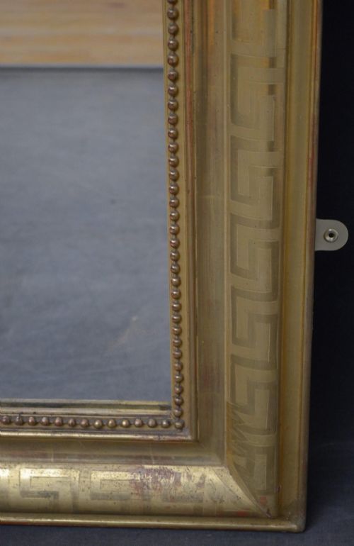 LARGE 19TH CENTURY FRENCH GILDED WALL MIRROR - ADDITIONAL PHOTO 11