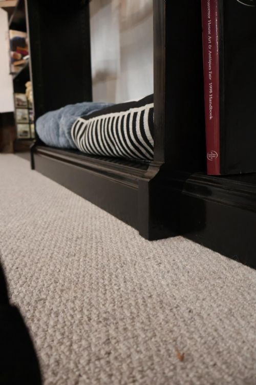 EBONISED BREAKFRONT OPEN BOOKSHELVES - ADDITIONAL PHOTO 6