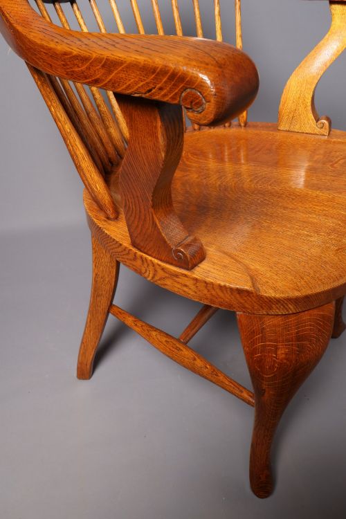 VICTORIAN OAK OFFICEDESK CHAIR - ADDITIONAL PHOTO 12