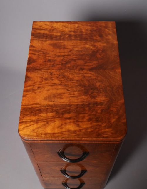 ART DECO WALNUT BEDSIDE CABINETS - ADDITIONAL PHOTO 3