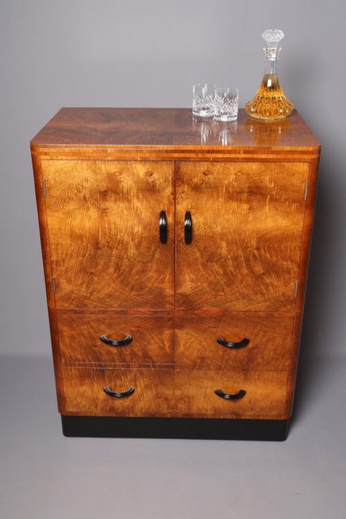 ART DECO WALNUT COMPACTUM - ADDITIONAL PHOTO 1