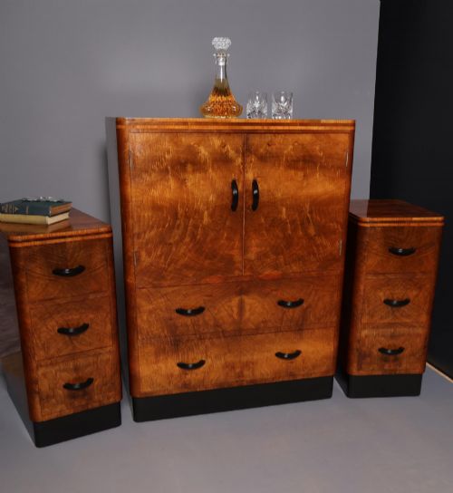 ART DECO WALNUT COMPACTUM - ADDITIONAL PHOTO 13
