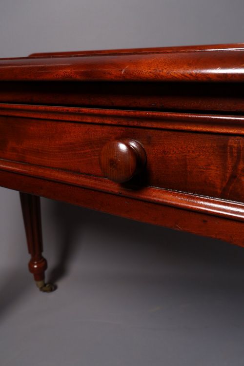VICTORIAN MAHOGANY WRITING TABLE - ADDITIONAL PHOTO 8