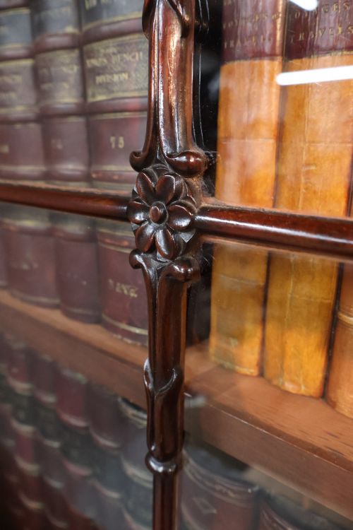 WILLIAM IV CYLINDER BUREAU BOOKCASE IN MAHOGANY - ADDITIONAL PHOTO 11