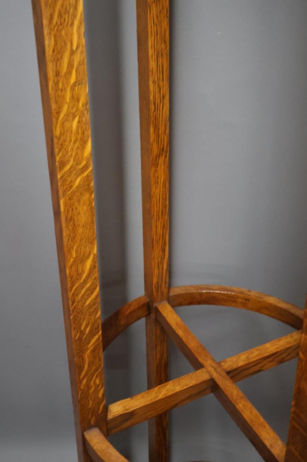 Victorian Art Nouveau Oak Revolving Hallstand View VI