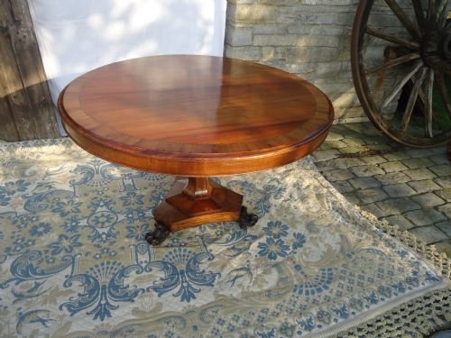 Cross Banded Rosewood/walnut Breakfast Table