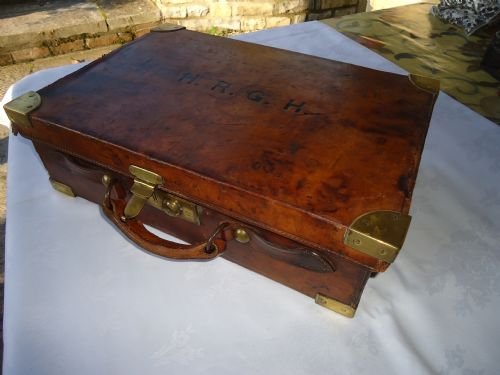 19th Century Leather Cartridge Case