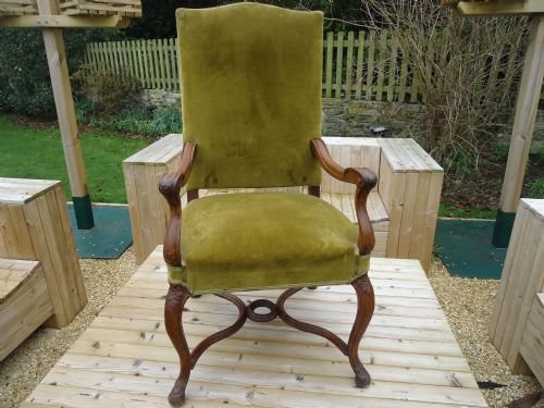French  Walnut  Gentleman's Armchair
