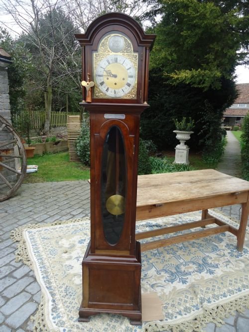 Mahogany 8 Day Chiming Long Case Clock