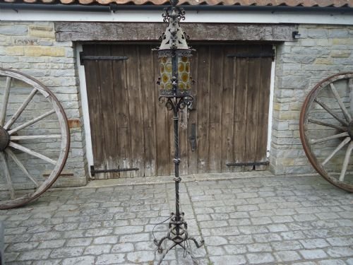 Rustic  French  Leadlight  Lantern
