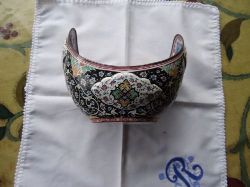 Persian  Enamelled  Bowl/kovsh