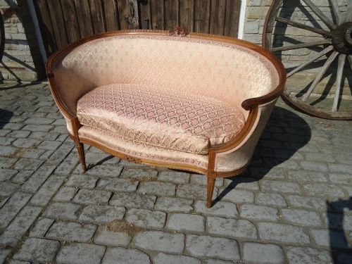 French Walnut Settee