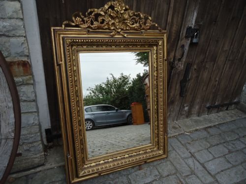 French 19th Century Gilded Wall Mirror